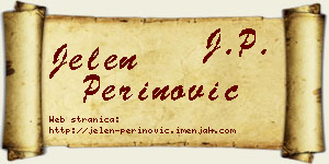 Jelen Perinović vizit kartica